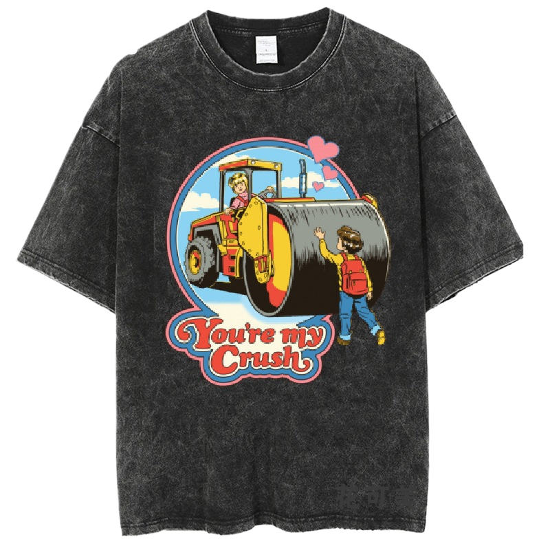 Washed and distressed T-shirt