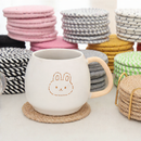 Woven teacup MATS and tea MATS