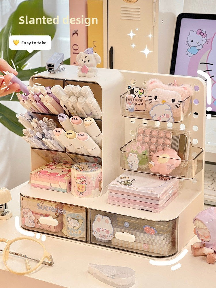 Office study desk storage rack