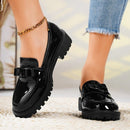 Round Toe Tassel Mid-Heel Loafers