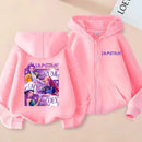 Kids KPop Demon Hunters Fleece Zipper Hoodie
