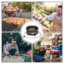 7 Core Strong Fire Power Camping Stove Portable Tourist Gas Burner Windproof Outdoor Stoves Hiking Barbecue BBQ Cooking Cookware - TrendTrove