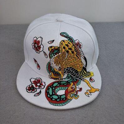 Adjustable Crane Embroidered Baseball Cap