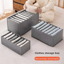 Clothing storage gadget - compartmentalized storage box