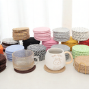 Woven teacup MATS and tea MATS
