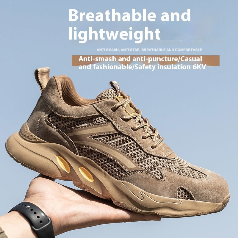 Summer Breathable Labor Protection Shoes Anti Smashing Anti Piercing  Anti Slip