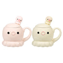 Adorkable Jellyfish Mug Ceramic Cup Children's Birthday Gift Coffee Cup With Cover Spoon Kitchen Gadgets