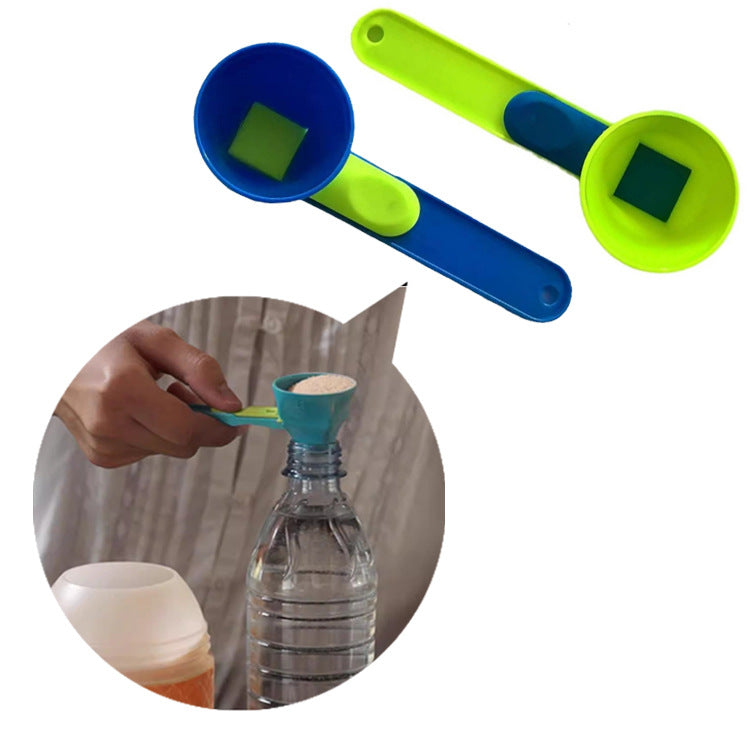 Mess Free Measuring Funnel Creative Protein Powder Sliding Spoon Egg Yolk Separation Funnel - TrendTrove
