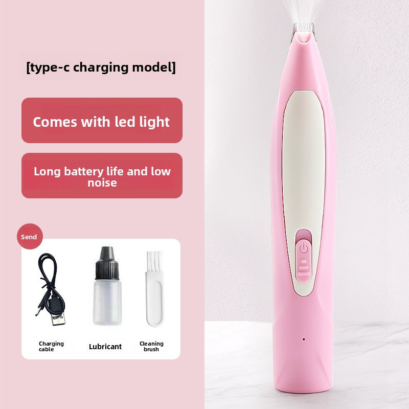Pet Electric Hair Clipper with LED Light and Low Noise