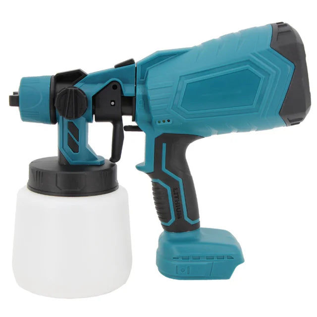 1000ML Electric Spray Gun High Power Cordless Paint Sprayer HVLP Auto Furniture Steel Coating Airbrush For Makita 21V Battery - TrendTrove