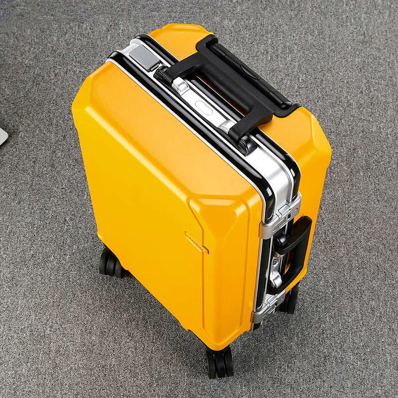 Aluminum Frame Trolley Case with USB Port and Combination Lock