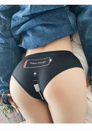 Peach-bottomed lace low-rise underwear