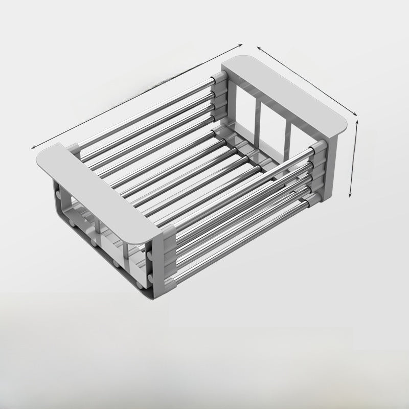 Adjustable Stainless Steel Kitchen Drain Basket