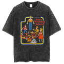 Washed and distressed T-shirt