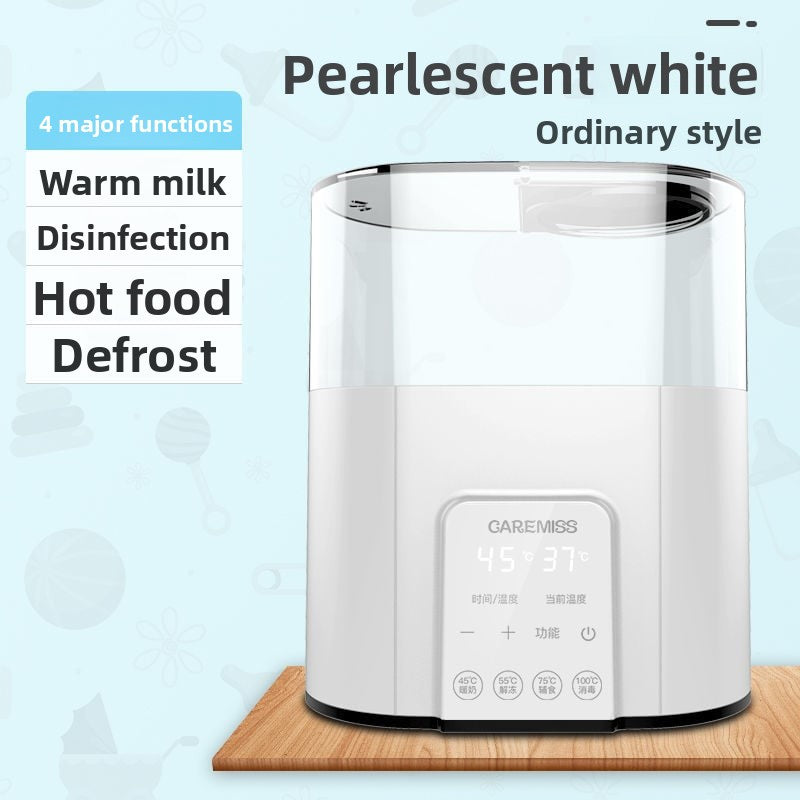 Milk warmer, sterilizer and two-in-one baby bottle