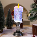 Colorful Gradient Christmas Crystal Lamp with Automatic Snowfall