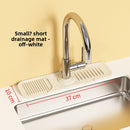 Upgraded Button Silicone Faucet Drain Mat Kitchen Sink Storage Mat Lavatory Mat