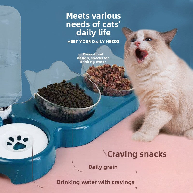 Cat Bowl Automatic Drinking and Feeding Basin
