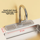 Upgraded Button Silicone Faucet Drain Mat Kitchen Sink Storage Mat Lavatory Mat