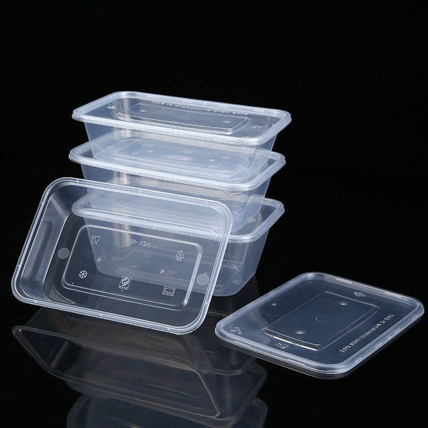Food Grade Rectangular Transparent Thickened Disposable To-go Box