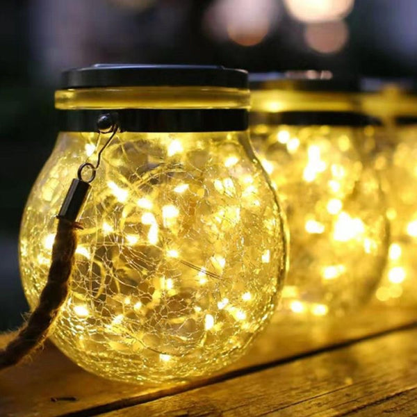 Solar Mason Jar and Crack Bottle Lights