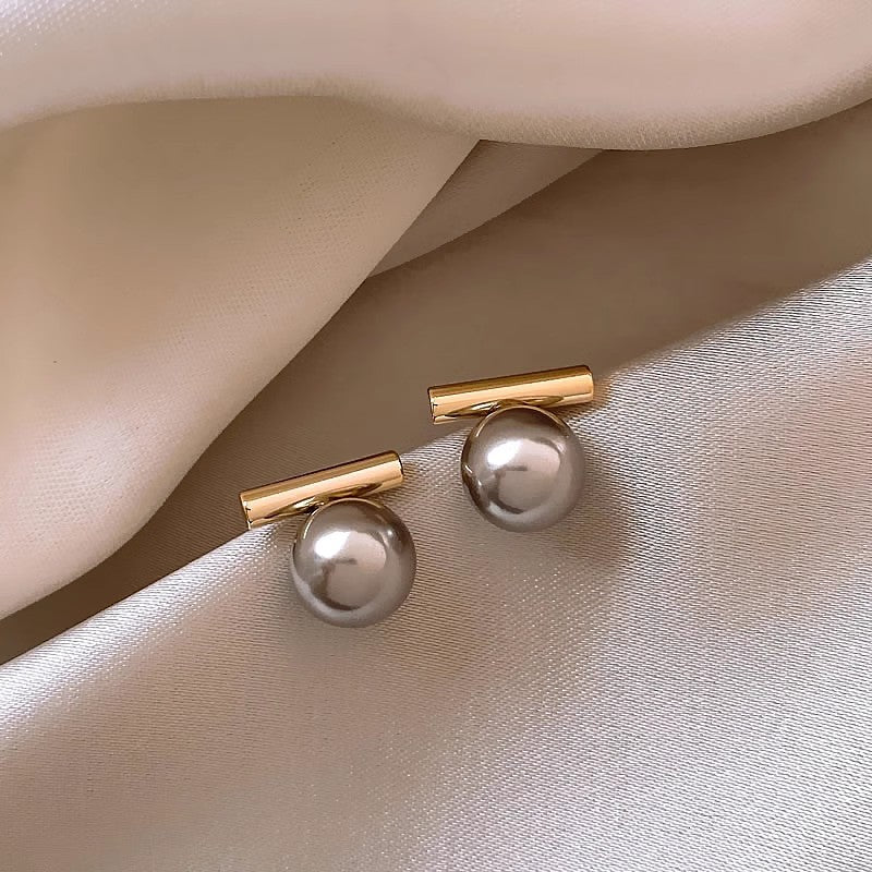 S925 Silver Pearl Earrings Elegant Light Luxury Fashion Jewelry