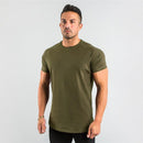 Men's Cotton T-Shirt Summer Short Sleeve Round Neck