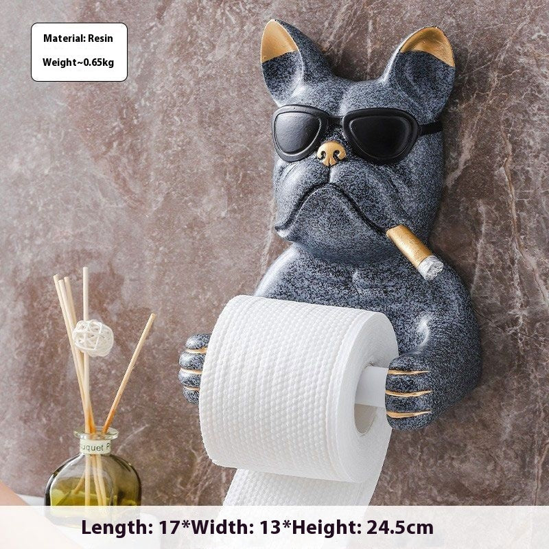 Cute Dog Toilet Tissue Box Toilet Chart Drum Rack
