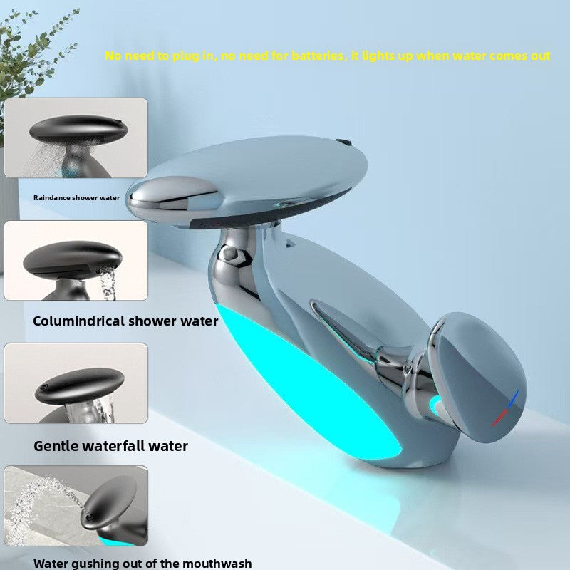 Bathroom Faucet with Ambient Light