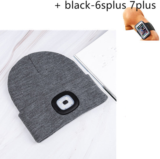 LED luminous knitted hat