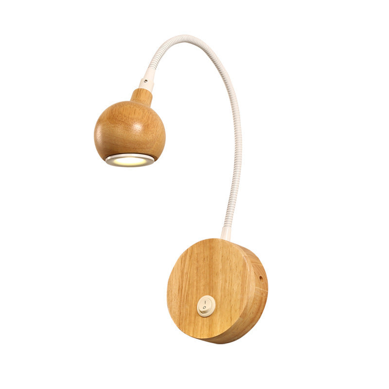 Bedroom Bedside Wall Stair Aisle Log Lamp