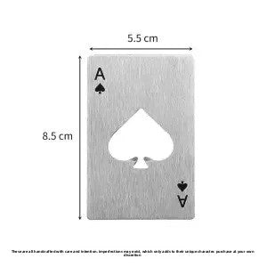 Creative poker card beer bottle opener