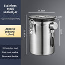 Coffee Bean Stainless Steel Sealed Container