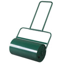 24 Inch Green Iron Lawn Roller Cylindrical Garden