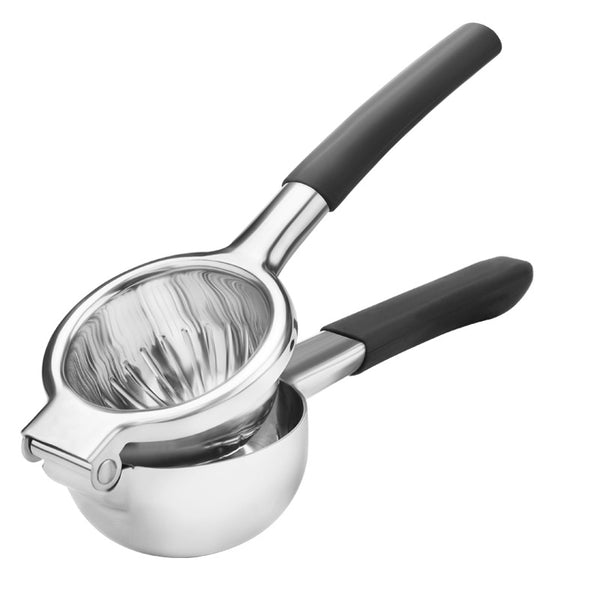 Stainless Steel Silicone Handle Manual Lemon Press Fruit Juicer