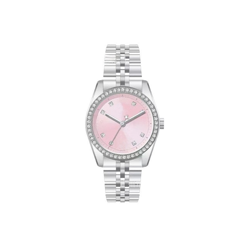 Pearl-set diamond style Saturn watch