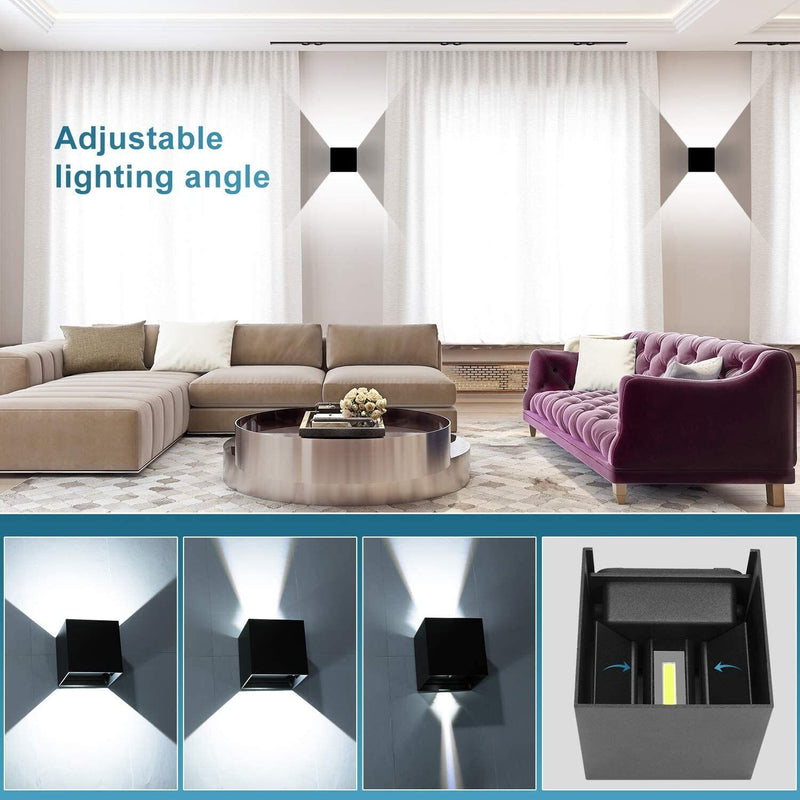 Modern LED Up Down Wall Lights Lighting Fixture Outdoor Indoor Lamp Lighting UK