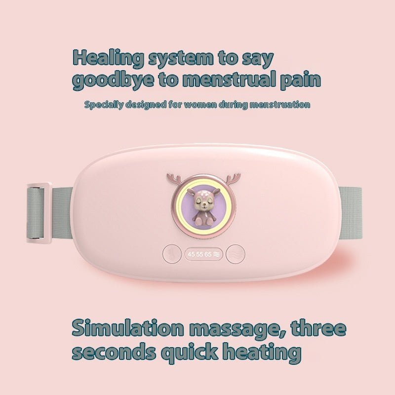 Pain Relief Hot Compress Warming Abdomen Massage Instrument New Cartoon Stomach Heating Belt