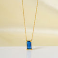 Stainless Steel Zircon Necklace