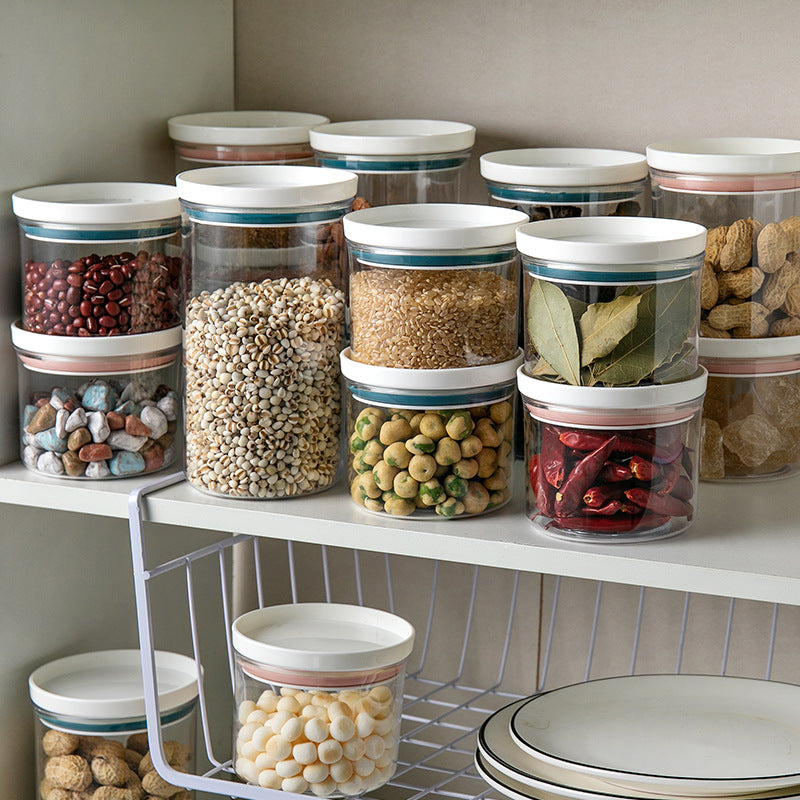 Transparent storage jars for household kitchens