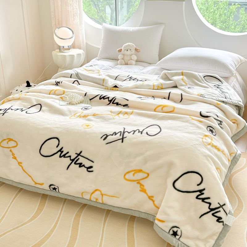 Thickened Raschel blanket