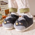 Indoor Home Non-slip Thick Bottom Furry Cotton-padded Shoes With Velvet