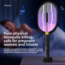 Three-in-One Electric Mosquito Swatter with LED Light
