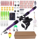 FISHKING Telescopic Fishing Rod Set with Reel and Accessories