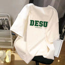 Cartoon Print Ice Silk Short Sleeve T-Shirt