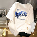 Cartoon Print Ice Silk Short Sleeve T-Shirt