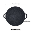 Japanese Medical Stone BBQ Grill Pan Non-Stick Smokeless Cooking