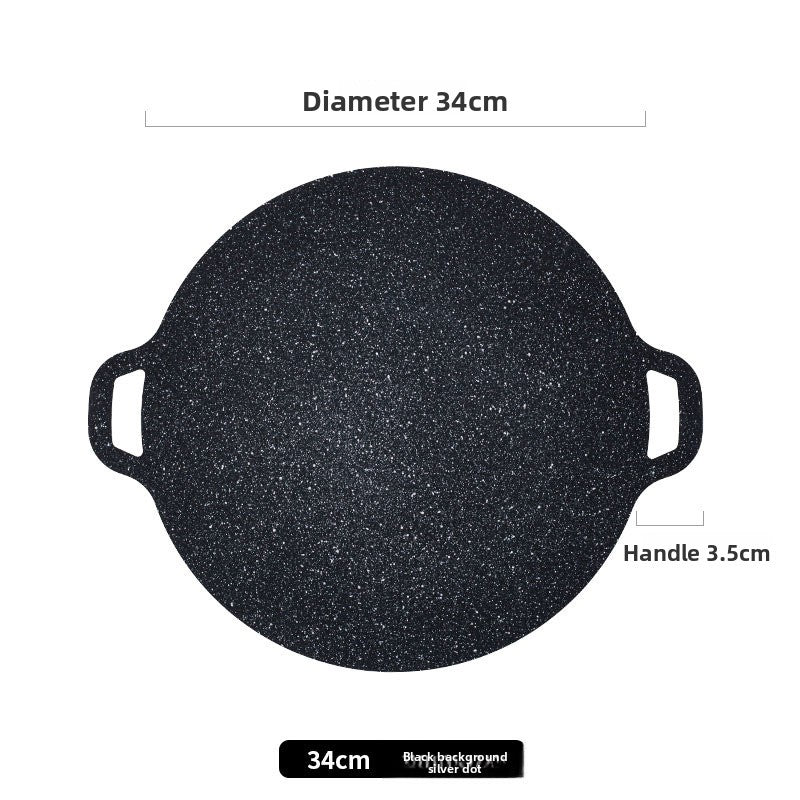 Japanese Medical Stone BBQ Grill Pan Non-Stick Smokeless Cooking