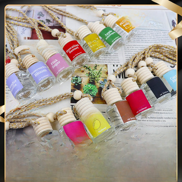 Car Aromatherapy Glass Bottle Perfume Hanging Air Freshener