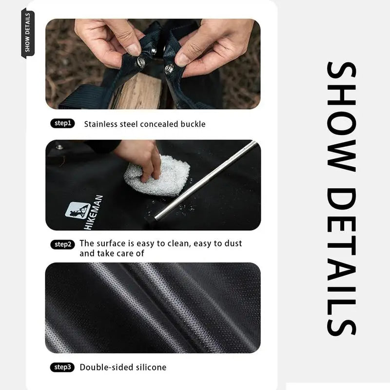 Camping Fireproof Mat Hexagonal Folding Heat Resistant Flame Retardant Insulation Pad Stove Anti Flame Padding Camping Supplies - TrendTrove